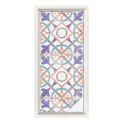 Okenska folija za zaščito pred pogledi Barviti mozaiki