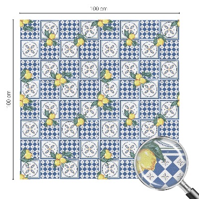 Mlečna folija za okna vitraž Vzorec limone