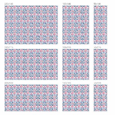 Dekorativna folija za steklo vitraž Cvetlična simetrija