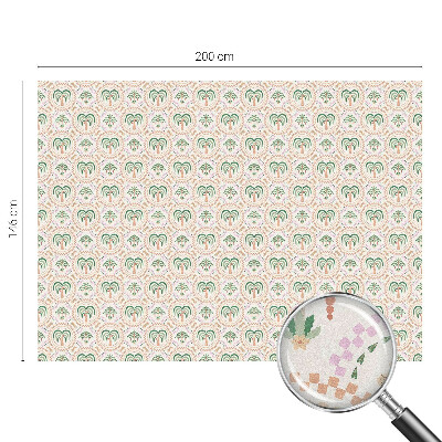 Okenska folija vitraž za zasebnost Eksotične palme