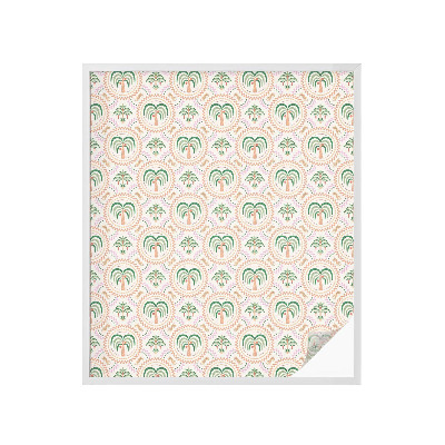 Okenska folija vitraž za zasebnost Eksotične palme