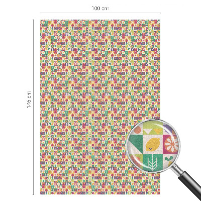 Mlečna folija za okna vitraž Barvita abstrakcija