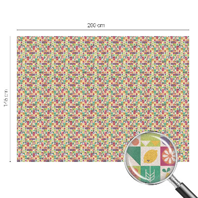 Mlečna folija za okna vitraž Barvita abstrakcija