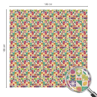 Mlečna folija za okna vitraž Barvita abstrakcija