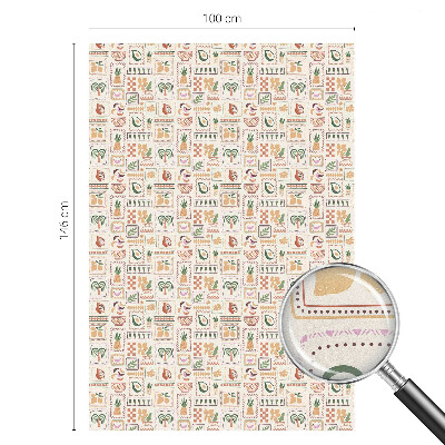 Okenska folija vitraž za zasebnost Folklorni vzorci