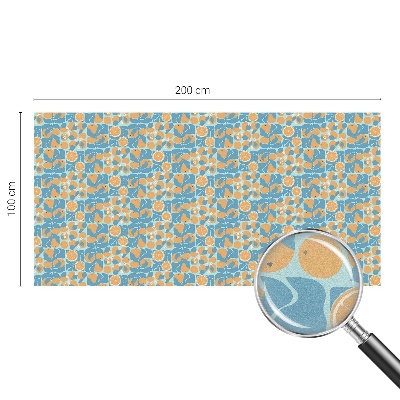 Mlečna folija za okna vitraž Ribji citrus