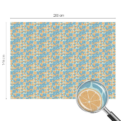 Mlečna folija za okna vitraž Ribji citrus