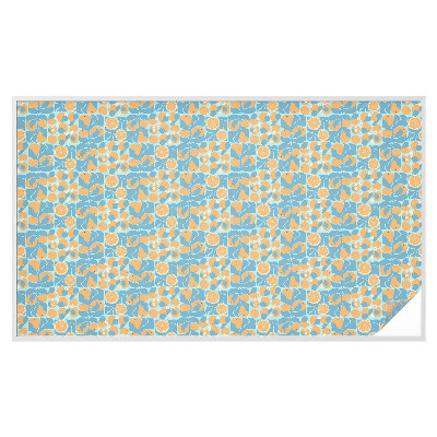 Mlečna folija za okna vitraž Ribji citrus