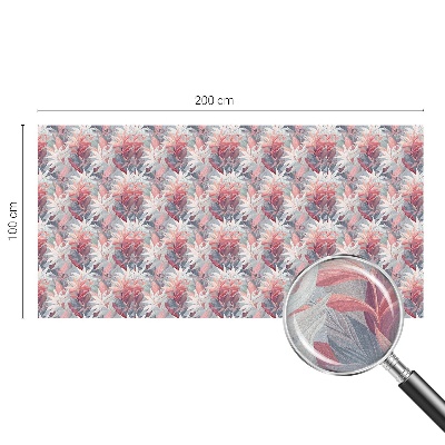 Okenska folija vitraž za zasebnost Cvetni listi