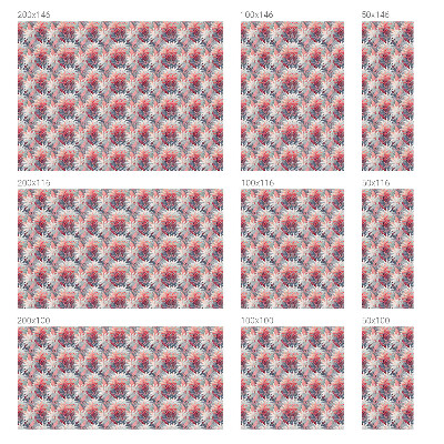 Okenska folija vitraž za zasebnost Cvetni listi