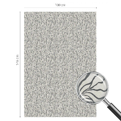 Dekorativna folija za steklo vitraž Listi cvetovi