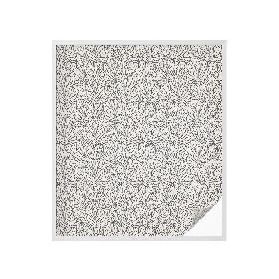 Dekorativna folija za steklo vitraž Listi cvetovi