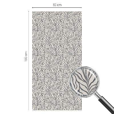 Dekorativna folija za steklo vitraž Listi cvetovi