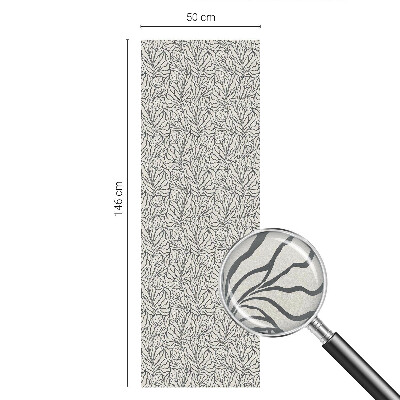 Dekorativna folija za steklo vitraž Listi cvetovi