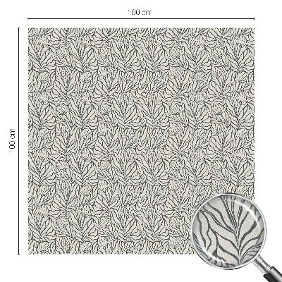 Dekorativna folija za steklo vitraž Listi cvetovi