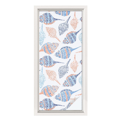 Mlečna folija za okna vitraž Morske školjke