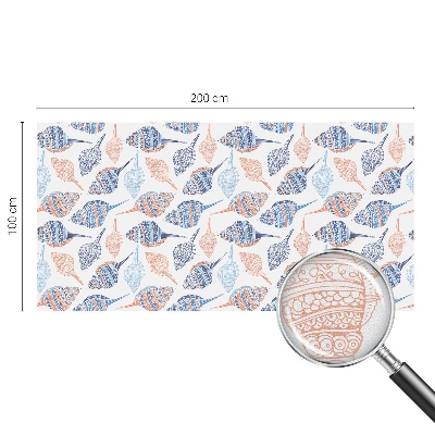 Mlečna folija za okna vitraž Morske školjke