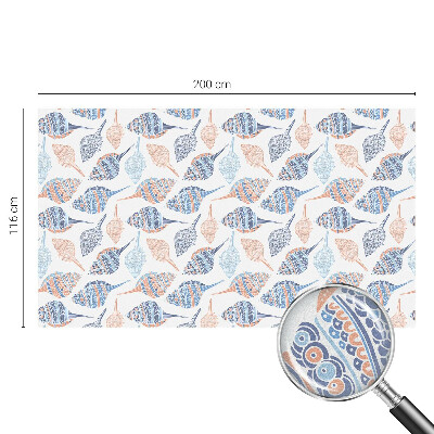 Mlečna folija za okna vitraž Morske školjke