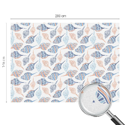 Mlečna folija za okna vitraž Morske školjke