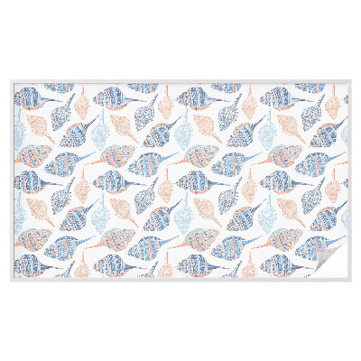 Mlečna folija za okna vitraž Morske školjke