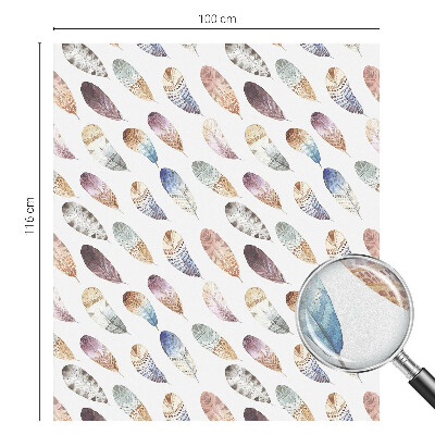 Folija za okna proti soncu Boho perje