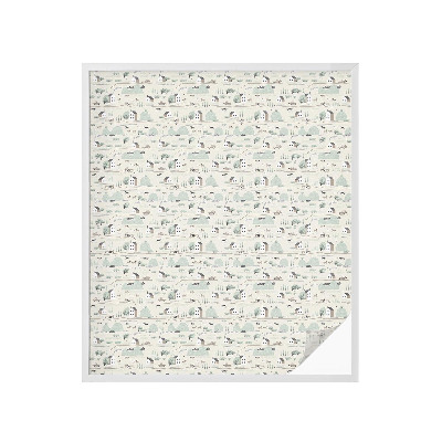 Okenska folija vitraž za zasebnost Idilična vas