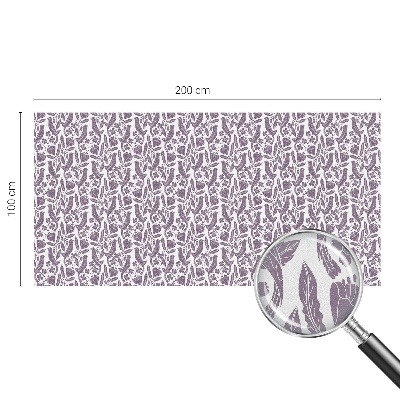 Mlečna folija za okna vitraž Ljudski motivi