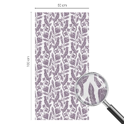 Mlečna folija za okna vitraž Ljudski motivi