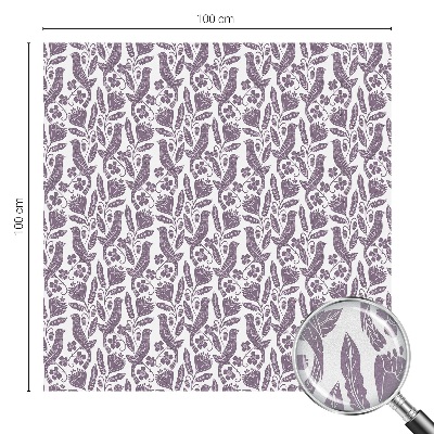 Mlečna folija za okna vitraž Ljudski motivi