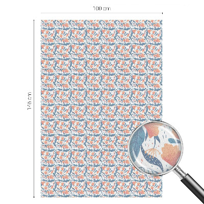 Dekorativna folija za steklo vitraž Cvetlična pojedina