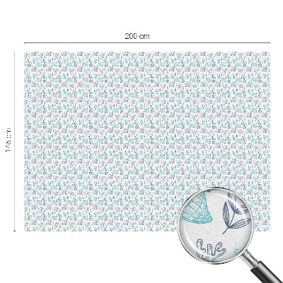 Mlečna folija za okna vitraž Pomorska harmonija