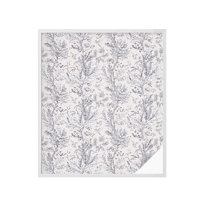 Okenska folija vitraž za zasebnost Listi in metulji