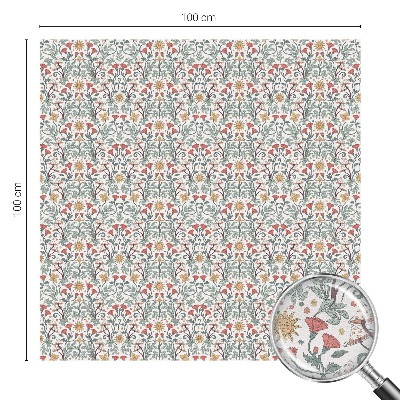 Okenska folija za zaščito pred pogledi Lisji listi