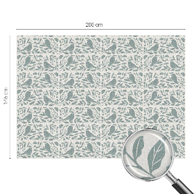 Mlečna folija za okna vitraž Ptičji motiv