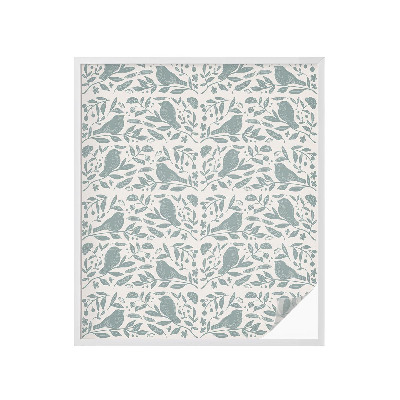 Mlečna folija za okna vitraž Ptičji motiv