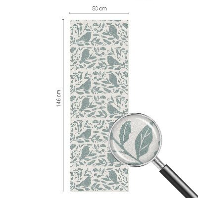 Mlečna folija za okna vitraž Ptičji motiv