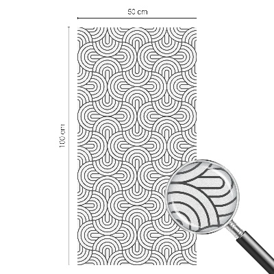 Folija za okna proti soncu Geometrijski polkrogi