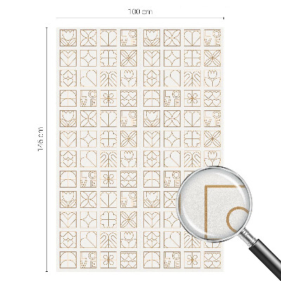 Dekorativna folija za steklo vitraž Geometrična ljubezen