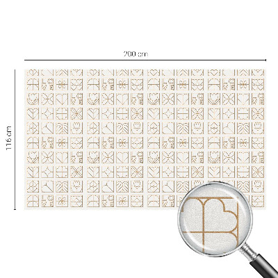 Dekorativna folija za steklo vitraž Geometrična ljubezen