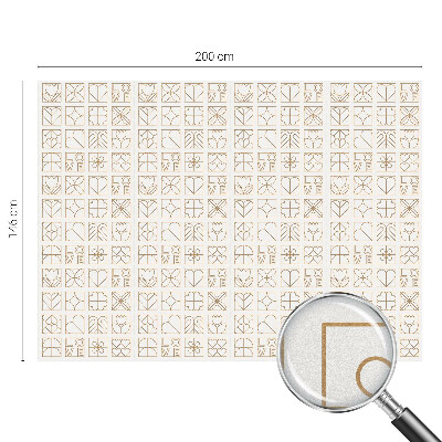 Dekorativna folija za steklo vitraž Geometrična ljubezen