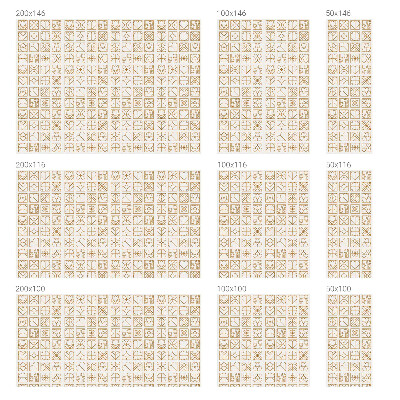 Dekorativna folija za steklo vitraž Geometrična ljubezen