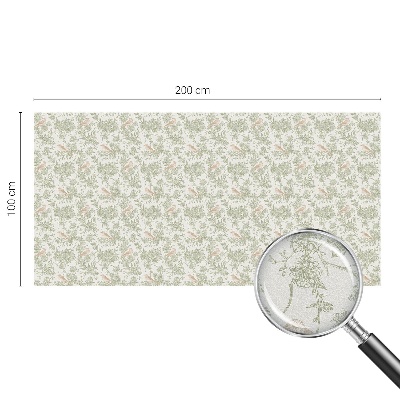 Dekorativna folija za steklo vitraž Ptice rastline