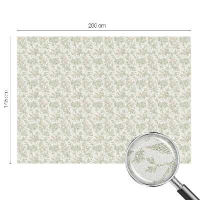 Dekorativna folija za steklo vitraž Ptice rastline