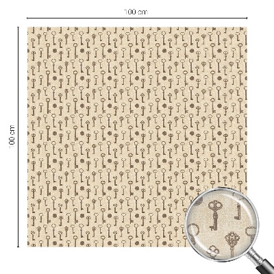 Mlečna folija za okna vitraž Skrivnostni ključi