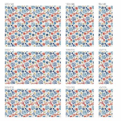 Okenska folija vitraž za zasebnost Rakovi korali