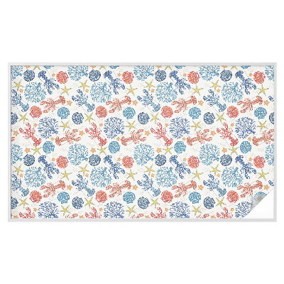 Okenska folija vitraž za zasebnost Rakovi korali