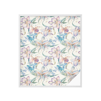 Dekorativna folija za steklo vitraž Cvetlični motiv