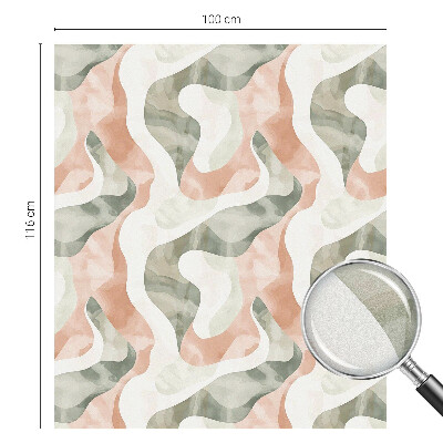 Mlečna folija za okna vitraž Barviti valovi