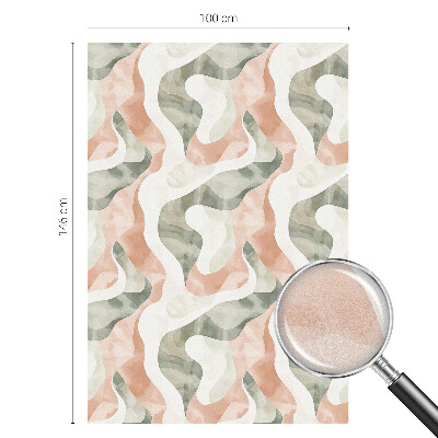 Mlečna folija za okna vitraž Barviti valovi