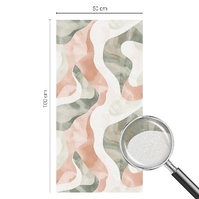 Mlečna folija za okna vitraž Barviti valovi